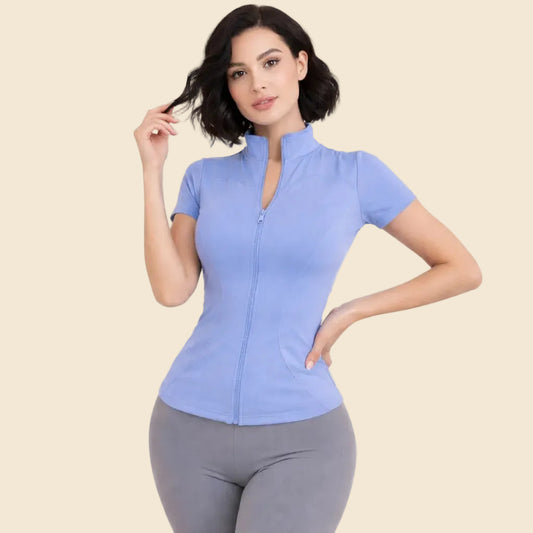 Chaqueta Deportiva Nova Zip – Cuello Alto Slim Fit