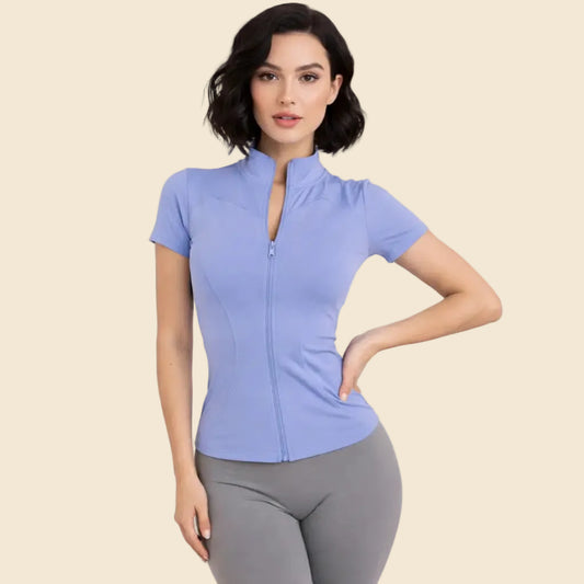 Chaqueta Deportiva Nova Zip – Cuello Alto Slim Fit